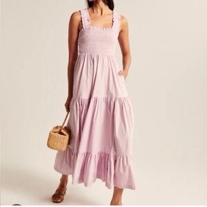Abercrombie & Fitch Pink Maxi Dress